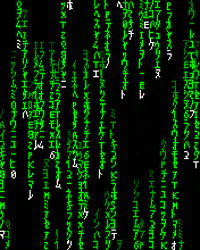 Matrix digital rain animation