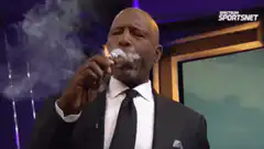 Terry Crews smoking cigar