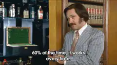 Ron Swanson 60% of the time