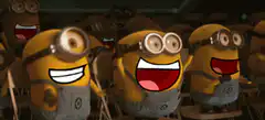 Minions laughing together