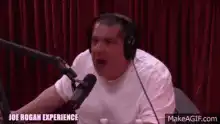 Joe Rogan Yelling Into Microphone
