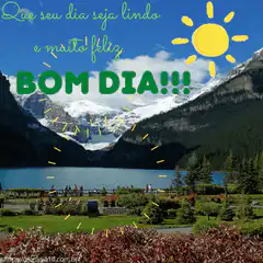 Bom Dia with Sun and Mountains