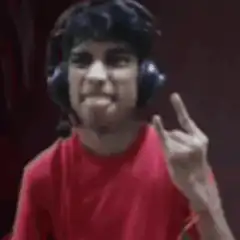 Ibai Llanos making faces and hand gestures