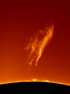 Solar prominence eruption