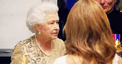 Queen Elizabeth II awkward smile