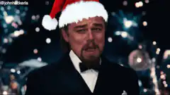 Leonardo DiCaprio Santa Toast