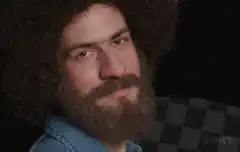 Bob Ross nodding and making an OK sign