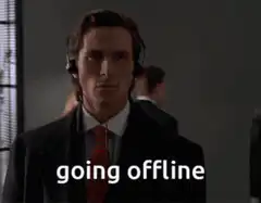 Christian Bale going offline