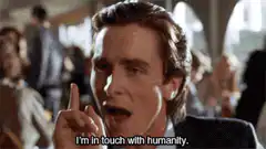 Christian Bale I'm in touch with humanity