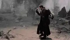 Bilbo Baggins dancing in Middle-earth