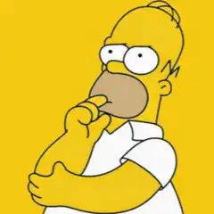 Homer Simpson thinking