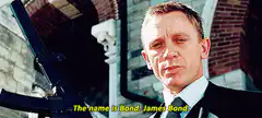 James Bond says his name
