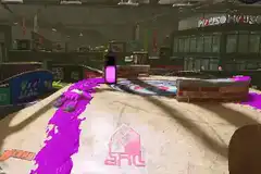 Splatoon player covers ground in purple ink