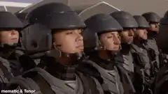 I'm doing my part riot police