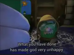 God is very unhappy