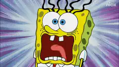 SpongeBob screaming with steam coming out of his head