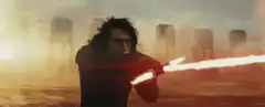 Kylo Ren ignites crossguard lightsaber