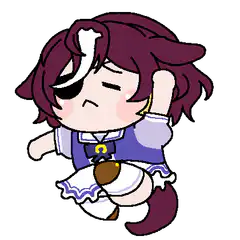 chibi character dancing