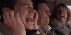 Carrie screaming in the car