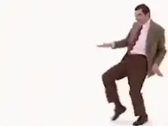 Mr. Bean dancing