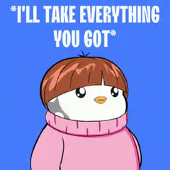 Penguin with credit card meme