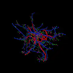 3D protein structure animation