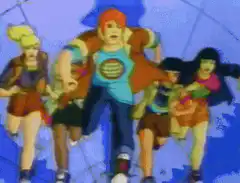 Teen Titans running forward