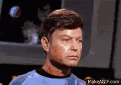 Spock and Kirk Star Trek reaction