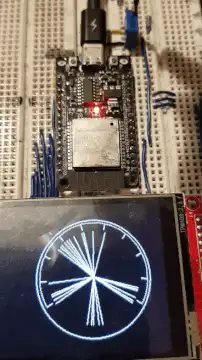 Arduino clock with blinking hands