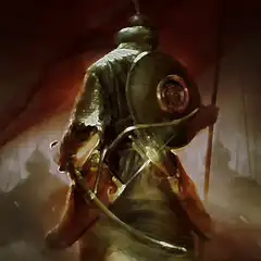 Warrior with shield and bow
