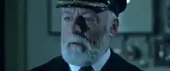 Captain Smith on the Titanic bridge