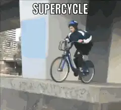 Supercycle bike flip fail