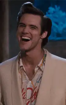 Jim Carrey laughing and giving a thumbs up