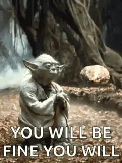 Yoda You Will Be Fine You Will