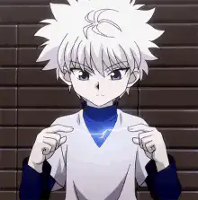 Killua charging aura
