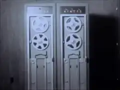 Two reel-to-reel tape recorders