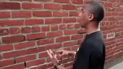 Man doing magic hand tricks