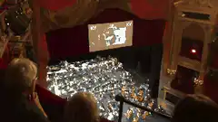 audience watching a film screening