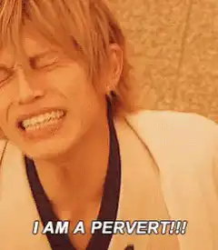Gintoki screaming I am a pervert