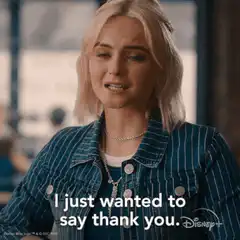 Maggie says thank you