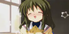 anime girl holding star