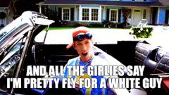Pretty Fly for a White Guy car crash