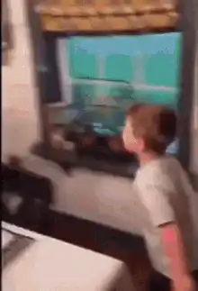 Toddler runs through party room