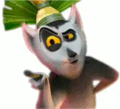 King Julien pointing finger