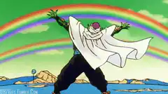 Piccolo with rainbow background