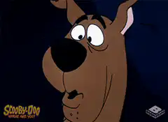 Scooby-Doo scared face