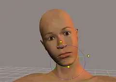 3d face model eyes pop out