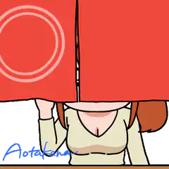 anime girl lifts red box
