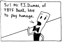 Mr. P.J. Dumas pays homage to The Man
