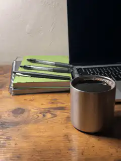 coffee cup on desk